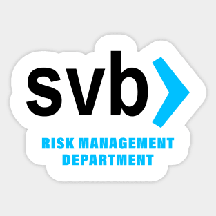 svb risk management department Sticker